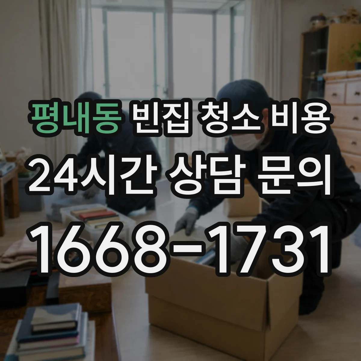 평내동 빈집 청소 비용