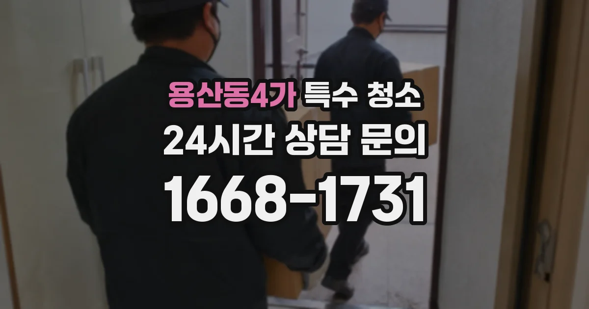 용산동4가 특수 청소