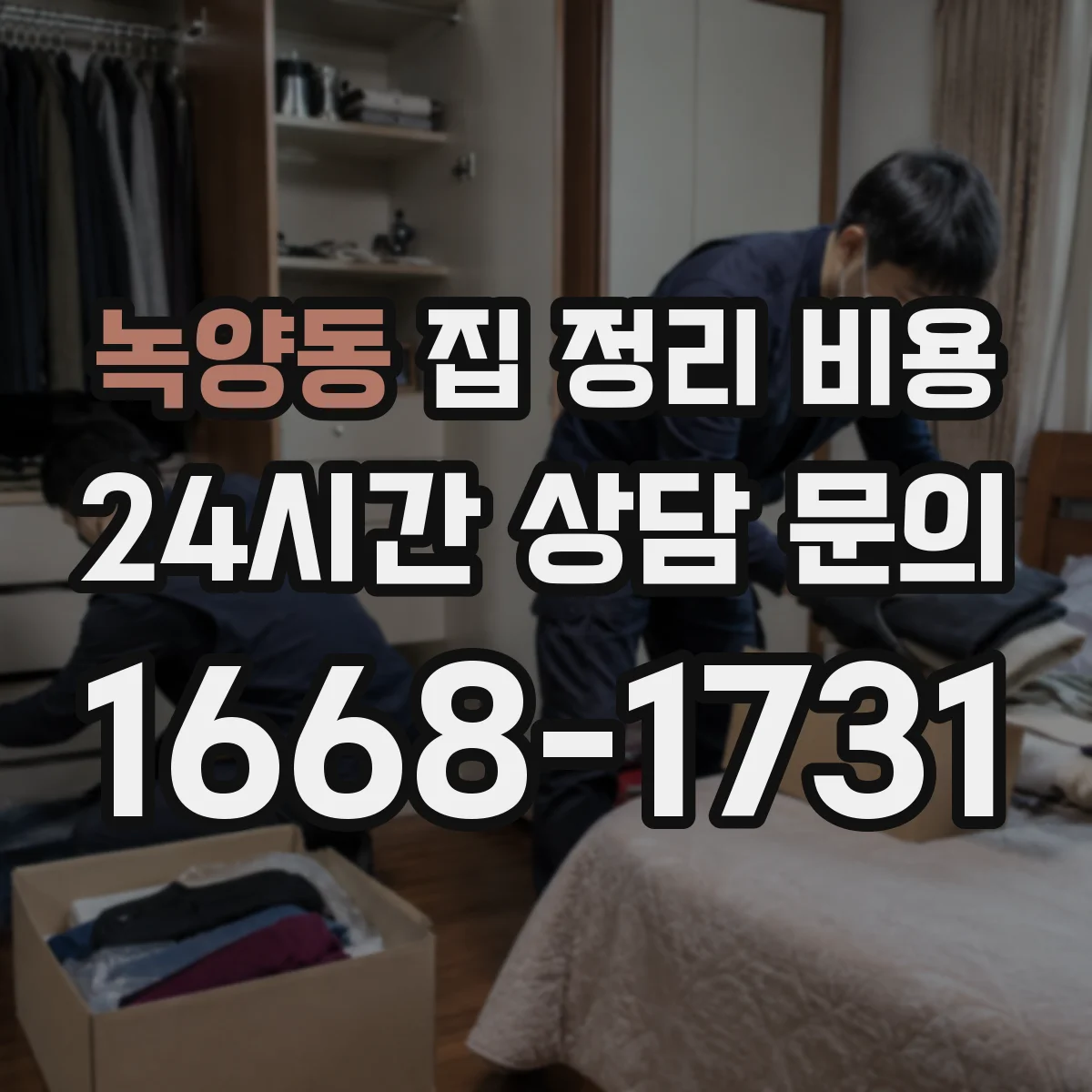 녹양동 집 정리 비용