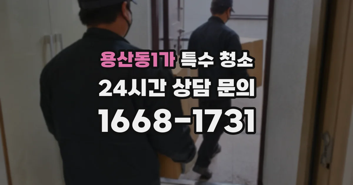 용산동1가 특수 청소