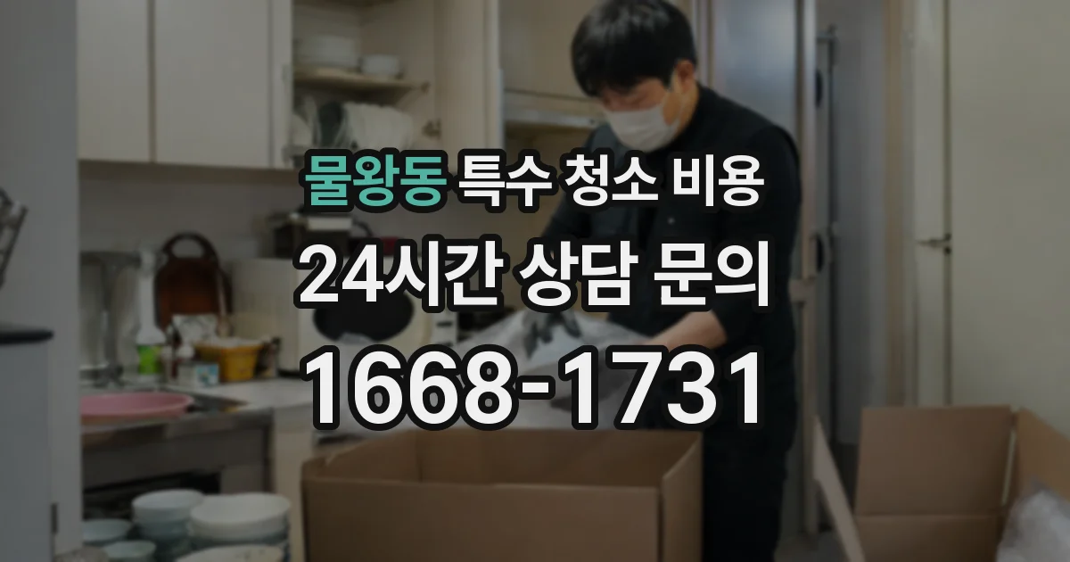 물왕동 특수 청소 비용