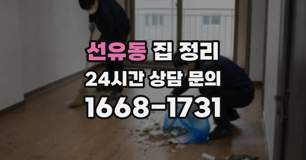 선유동 집 정리