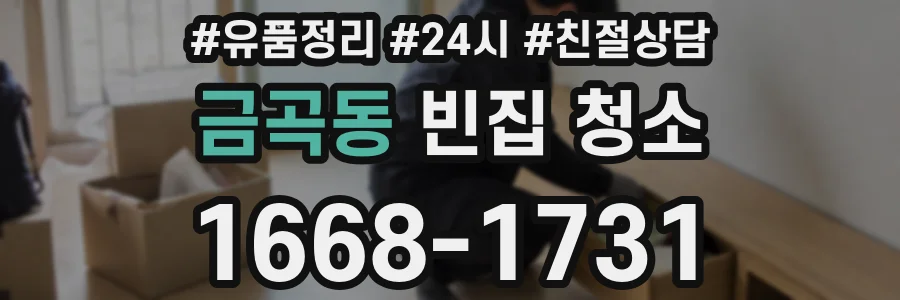 금곡동 빈집 청소