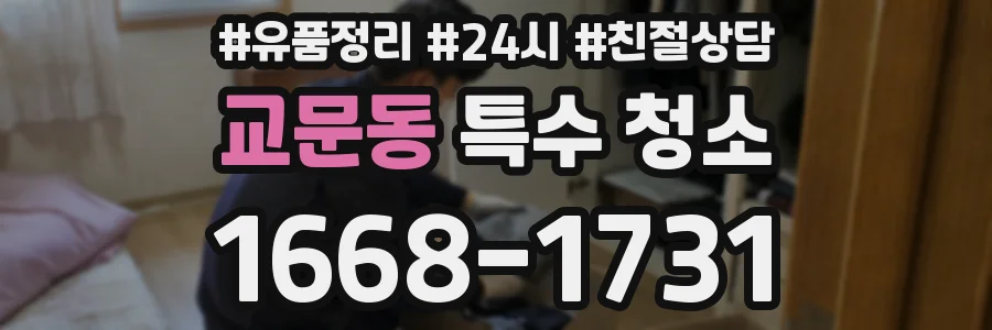 교문동 특수 청소
