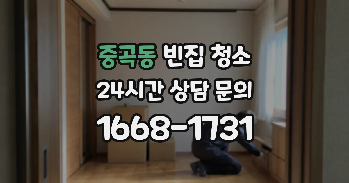 중곡동 빈집 청소