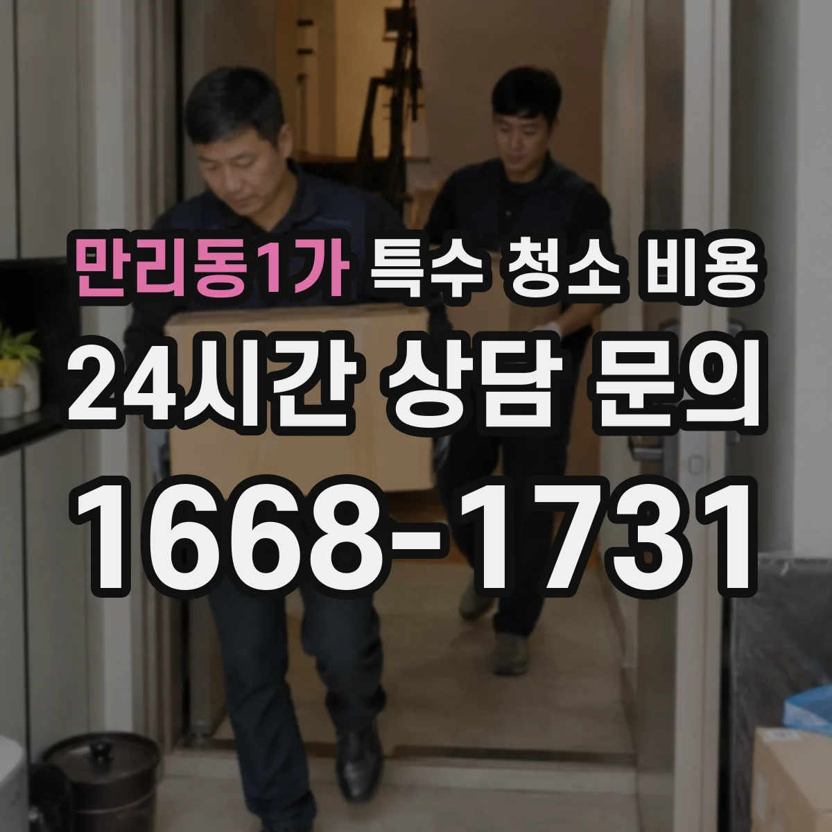 만리동1가 특수 청소 비용