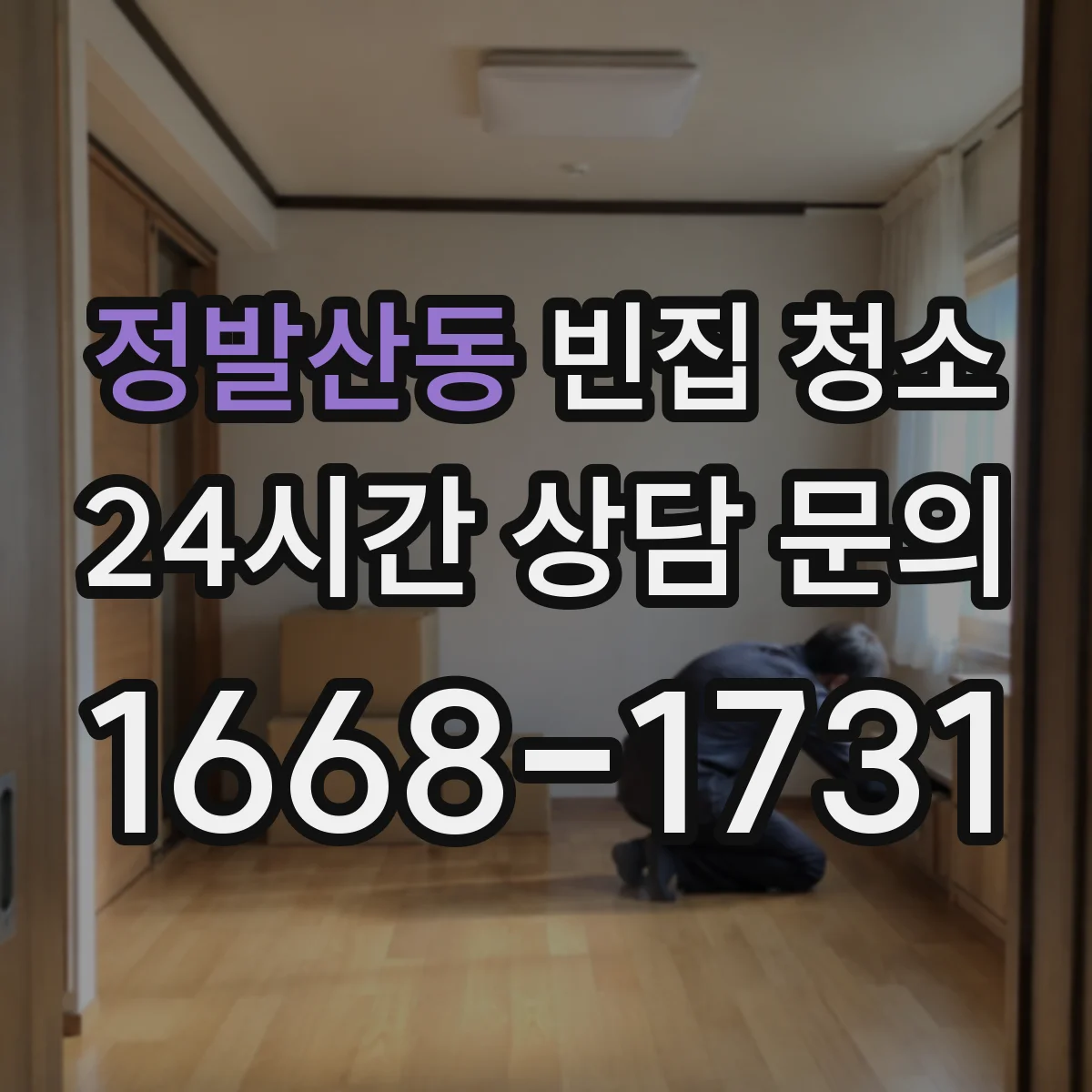 정발산동 빈집 청소