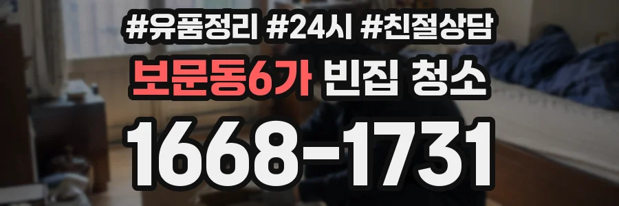 보문동6가 빈집 청소