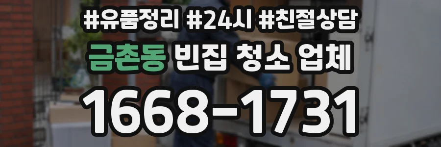 금촌동 빈집 청소 업체