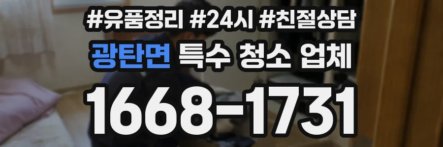 광탄면 특수 청소 업체