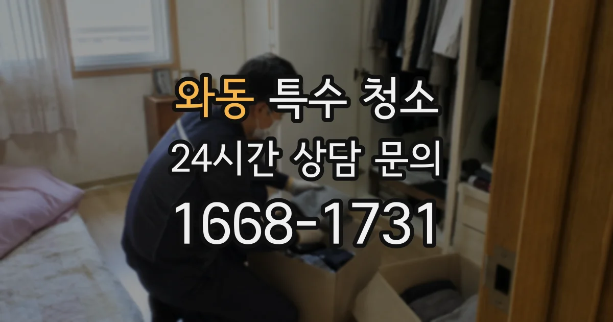 와동 특수 청소