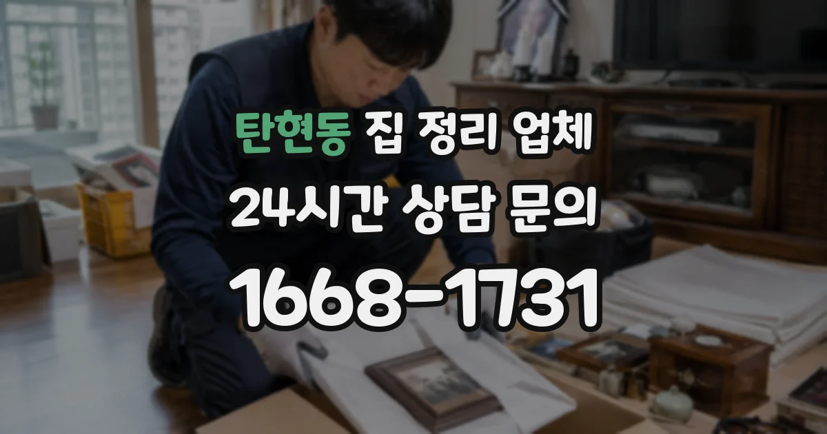 탄현동 집 정리 업체
