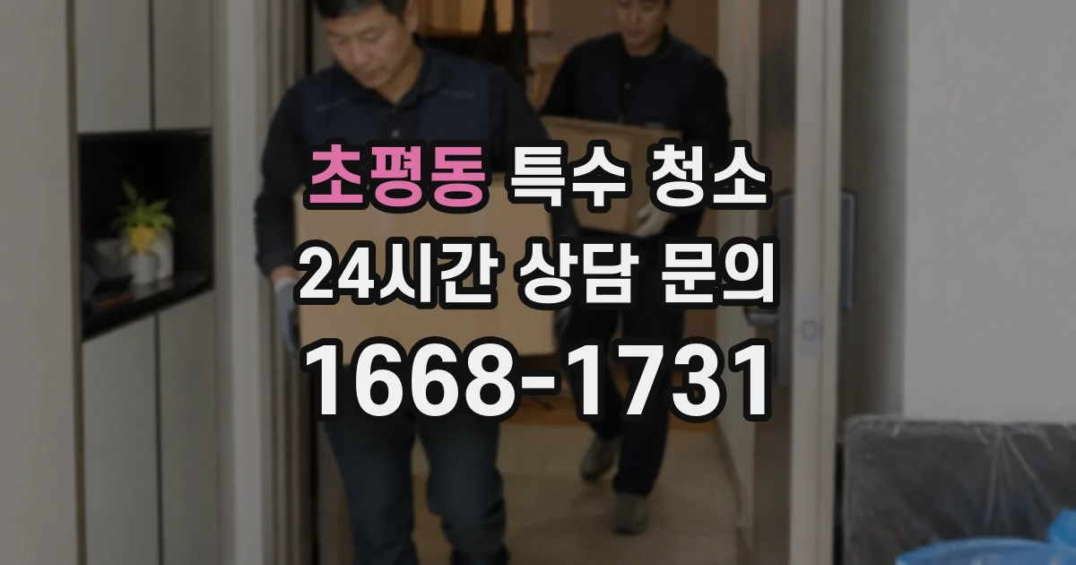 초평동 특수 청소