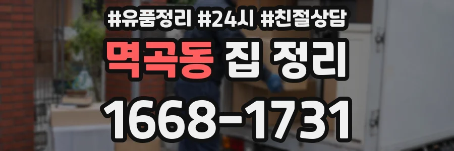 멱곡동 집 정리