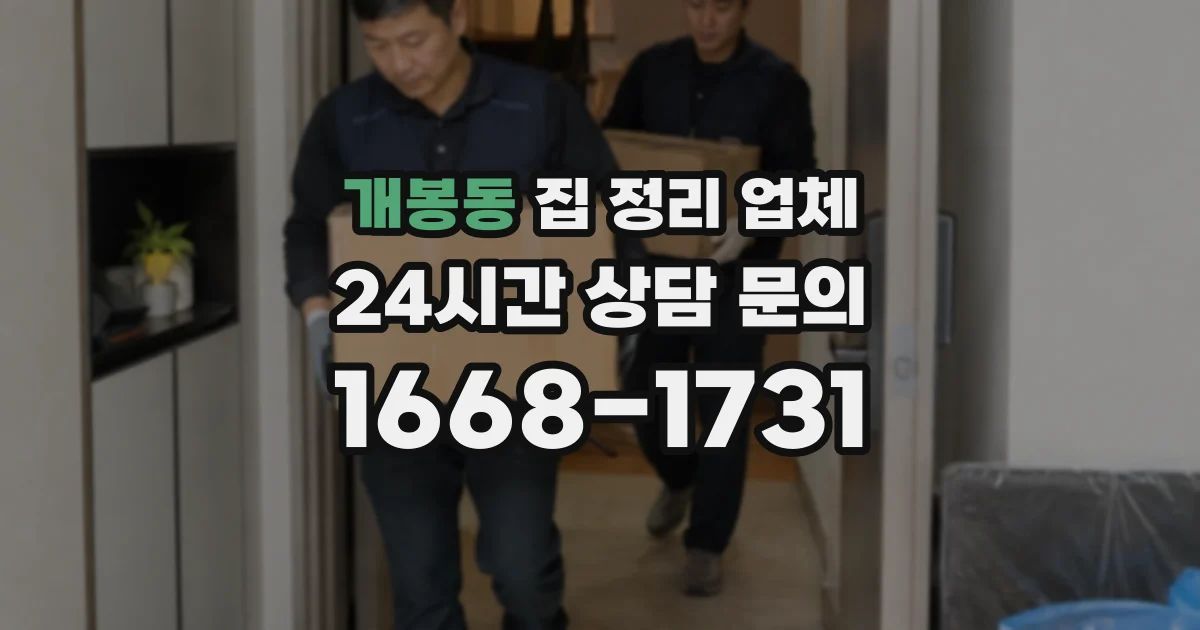 개봉동 집 정리 업체