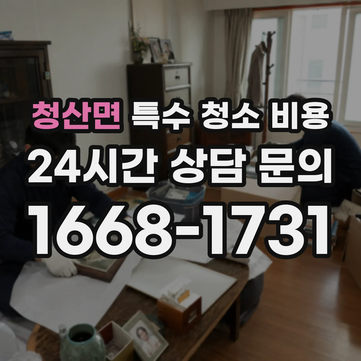 청산면 특수 청소 비용