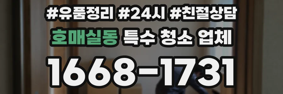 호매실동 특수 청소 업체