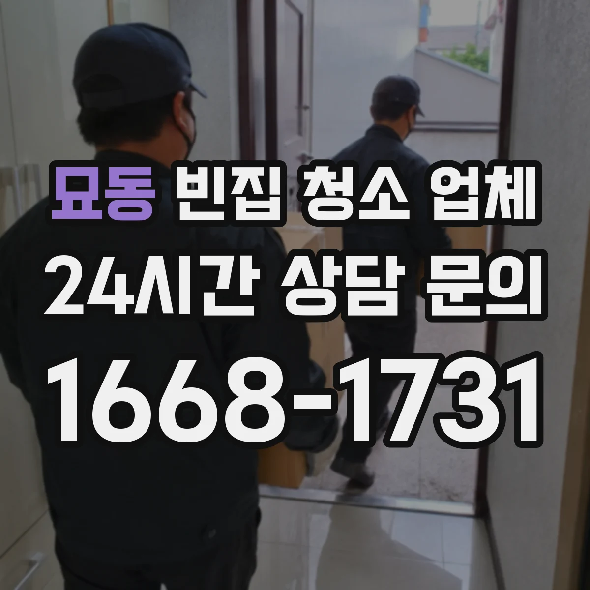 묘동 빈집 청소 업체