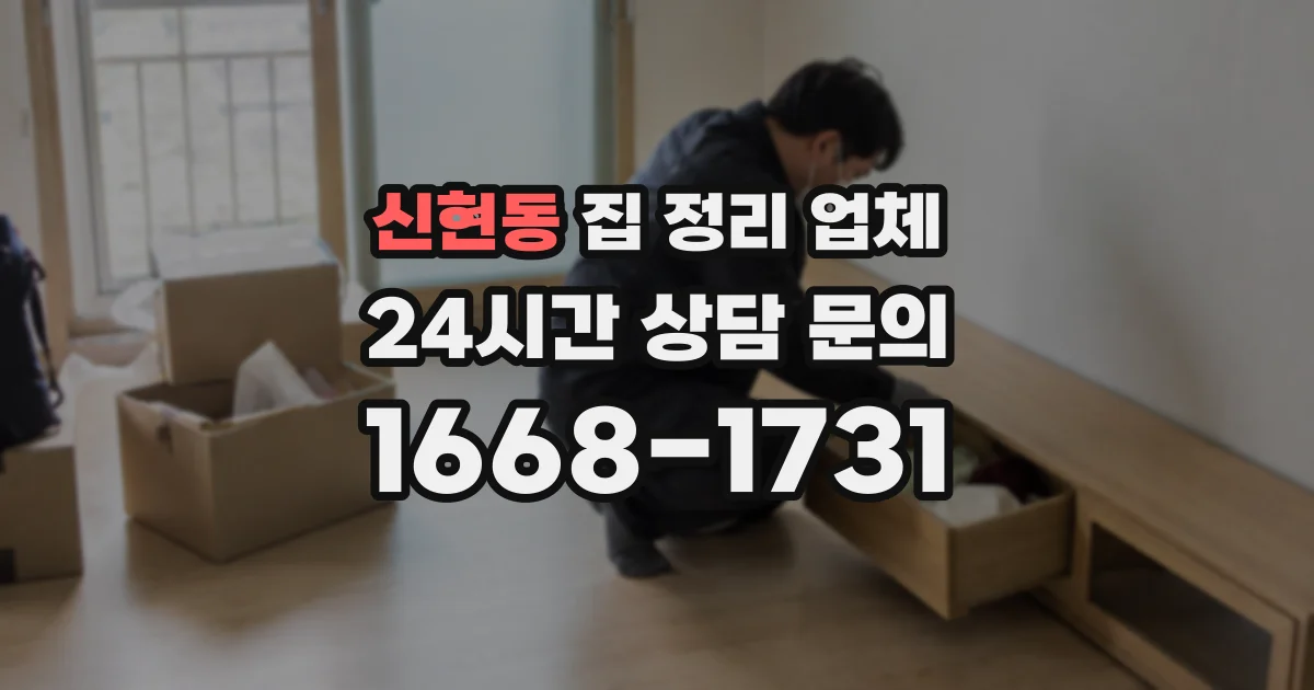 신현동 집 정리 업체