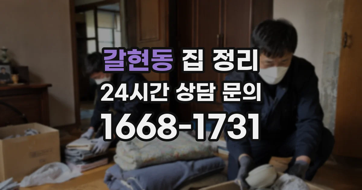 갈현동 집 정리