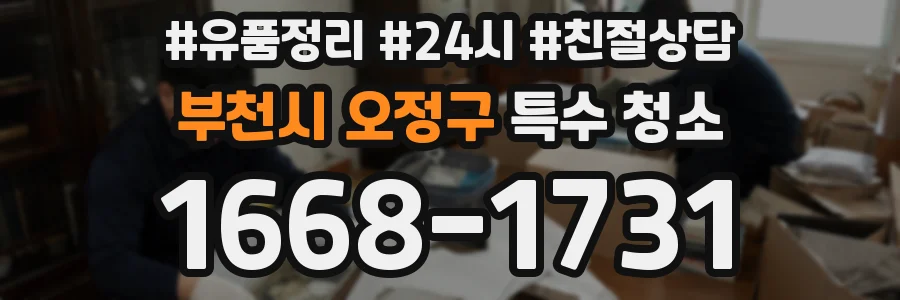 부천시 오정구 특수 청소