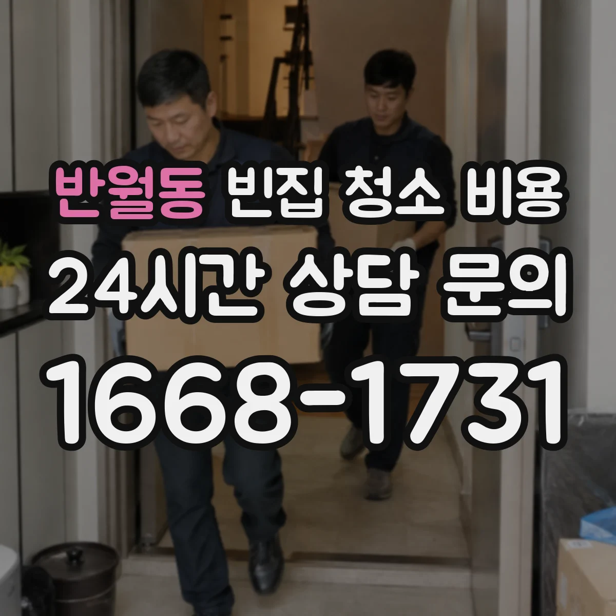 반월동 빈집 청소 비용