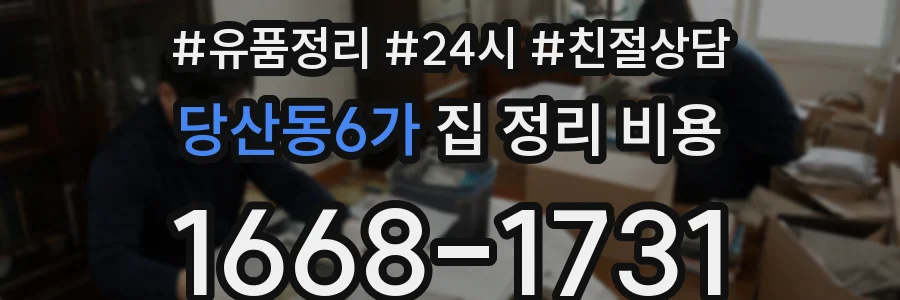 당산동6가 집 정리 비용