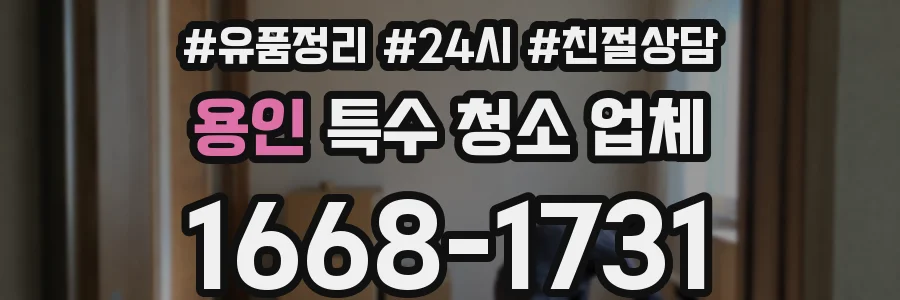 용인 특수 청소 업체