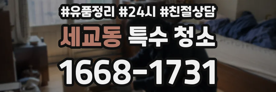 세교동 특수 청소