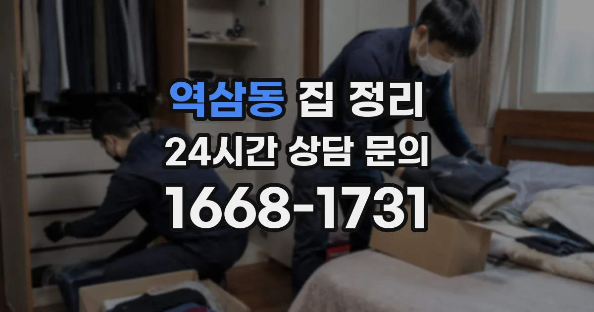 역삼동 집 정리
