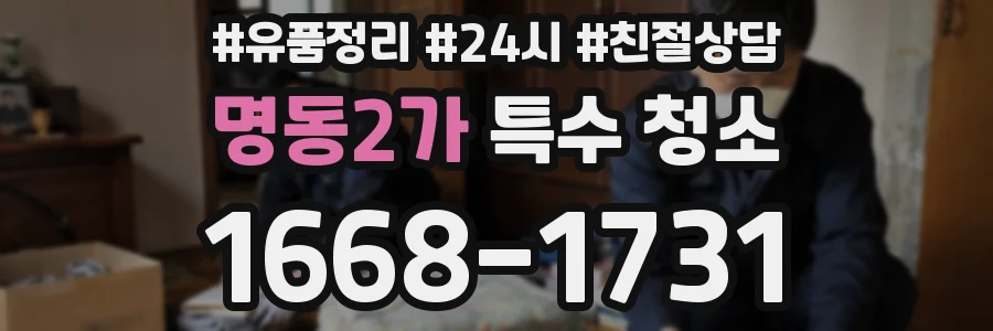 명동2가 특수 청소