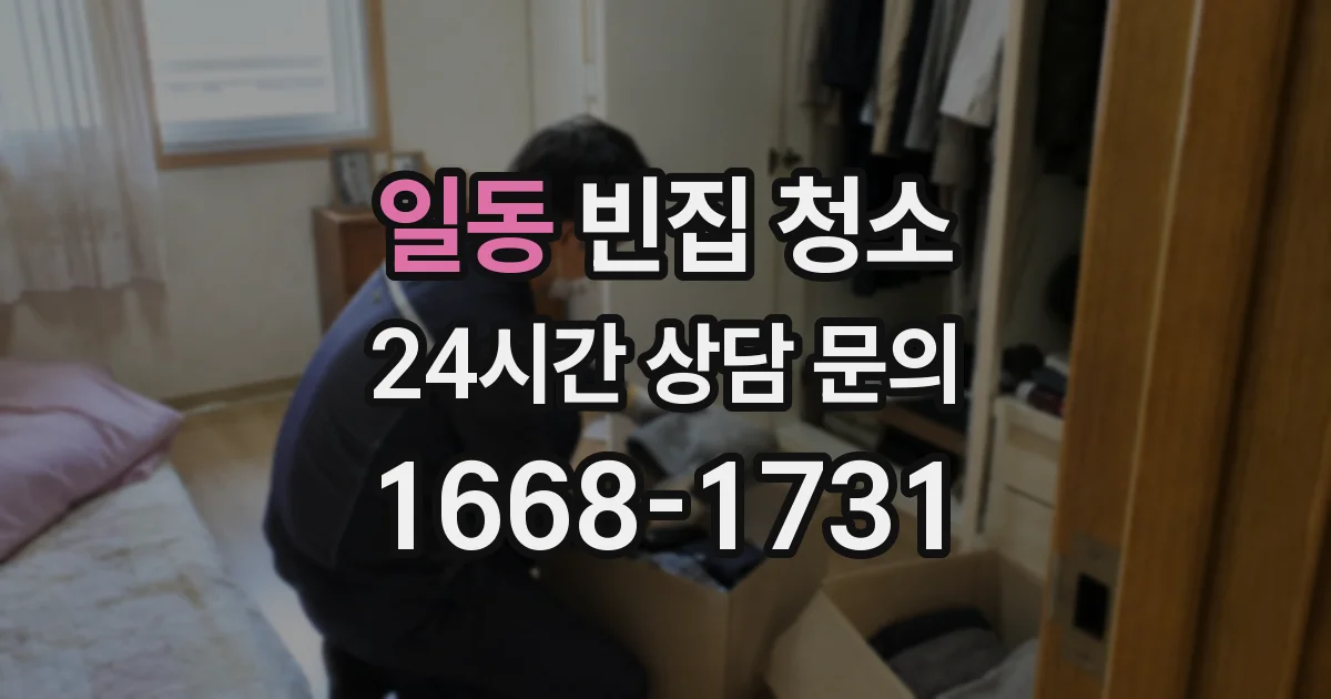일동 빈집 청소