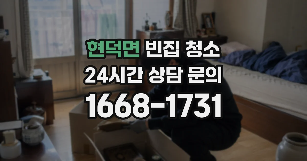 현덕면 빈집 청소