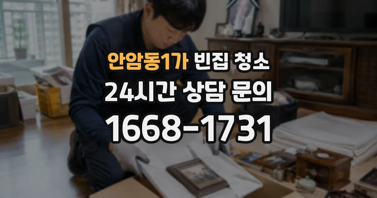 안암동1가 빈집 청소