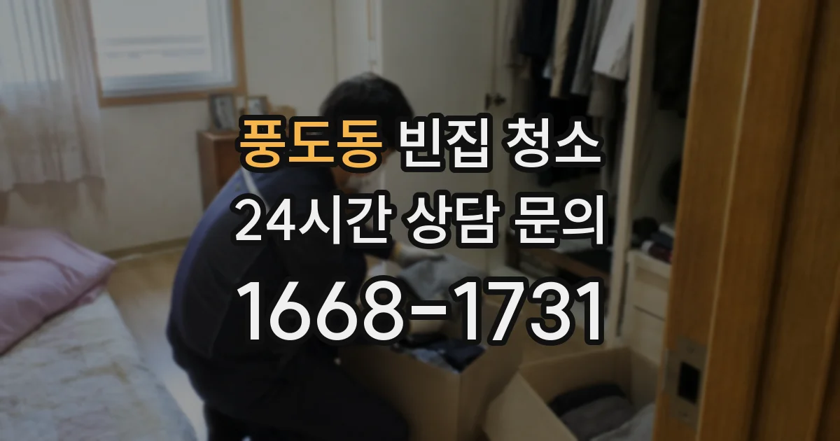 풍도동 빈집 청소