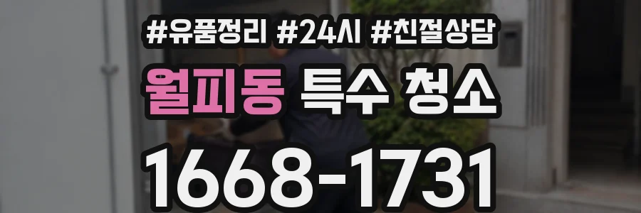 월피동 특수 청소