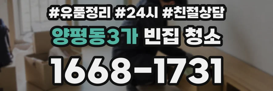 양평동3가 빈집 청소