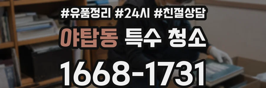 야탑동 특수 청소