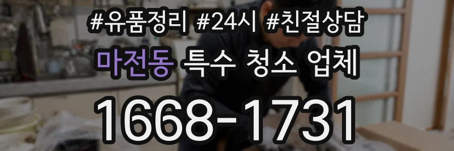 마전동 특수 청소 업체