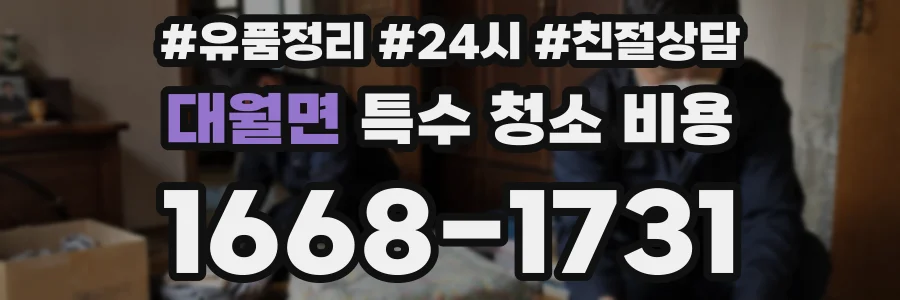 대월면 특수 청소 비용
