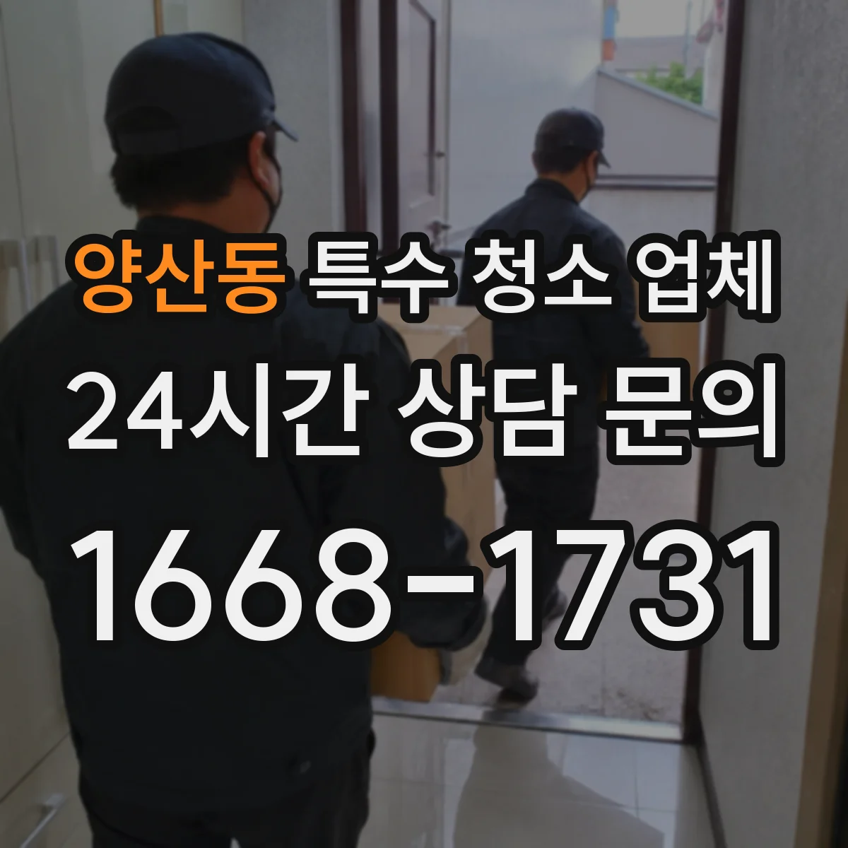 양산동 특수 청소 업체