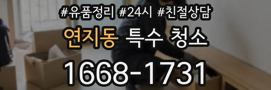 연지동 특수 청소