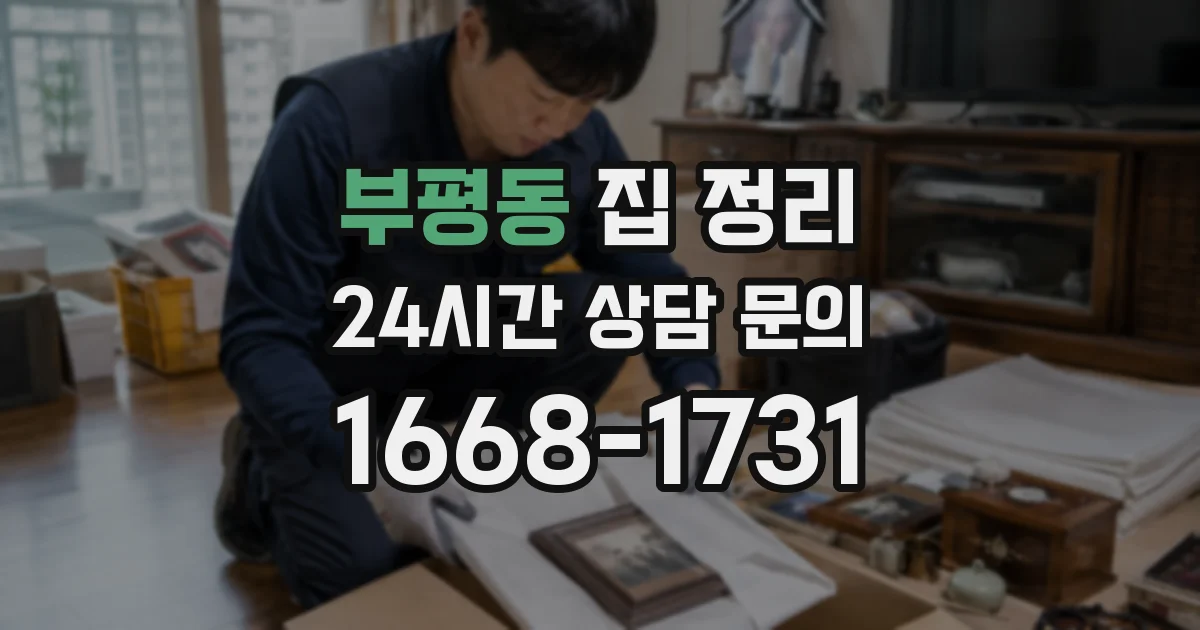 부평동 집 정리