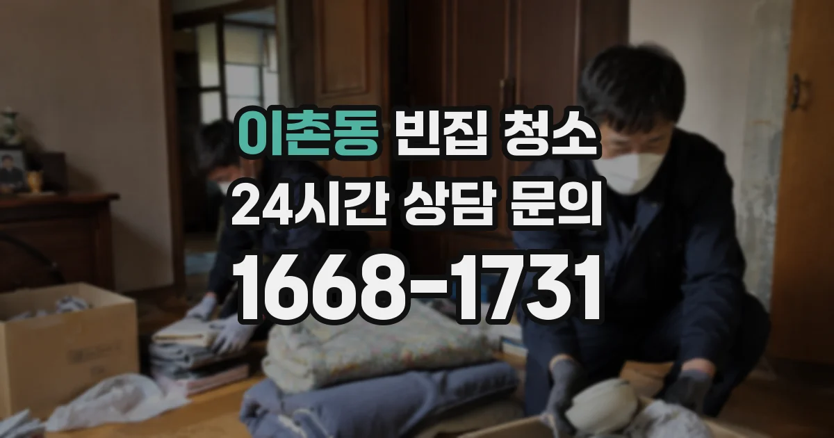 이촌동 빈집 청소