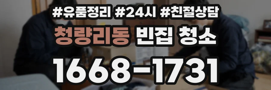청량리동 빈집 청소