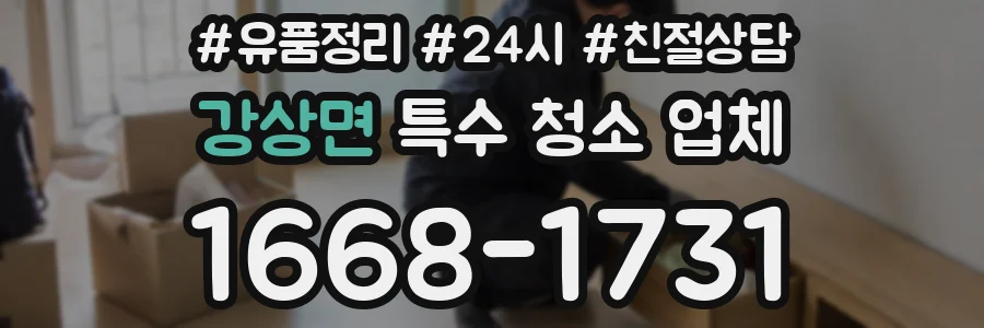 강상면 특수 청소 업체