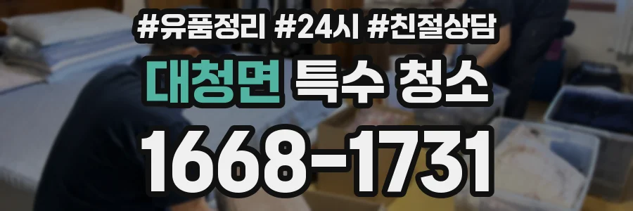 대청면 특수 청소