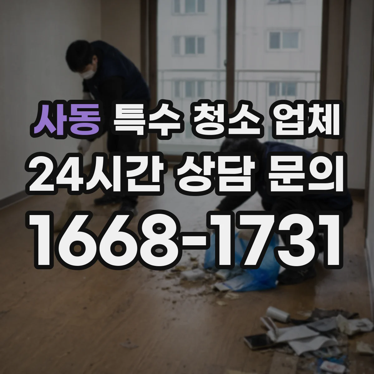 사동 특수 청소 업체