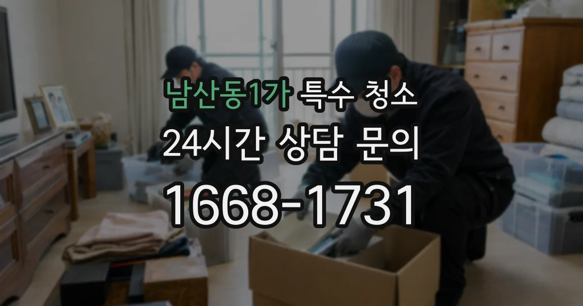 남산동1가 특수 청소