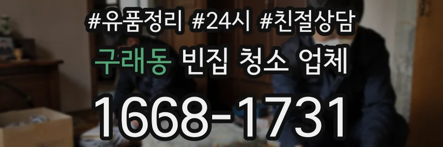 구래동 빈집 청소 업체